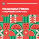 Seamless Geometric Watermelon Pattern